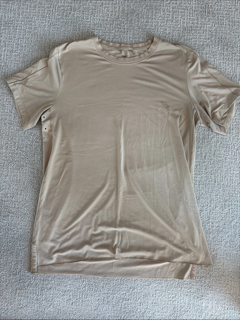 Nike Men's Short Sleeve Crew Tee in Beige